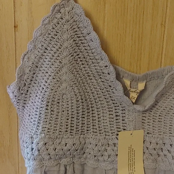 Indulge 3X Boho Knit Mini Dress NWT - Picture 8 of 15